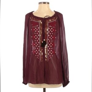 Altuzarra for Target Bohemian Beaded Blouse